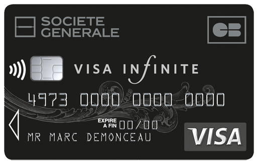 La Carte Bancaire Visa Infinite de la Société Générale - Avantages et Souscription